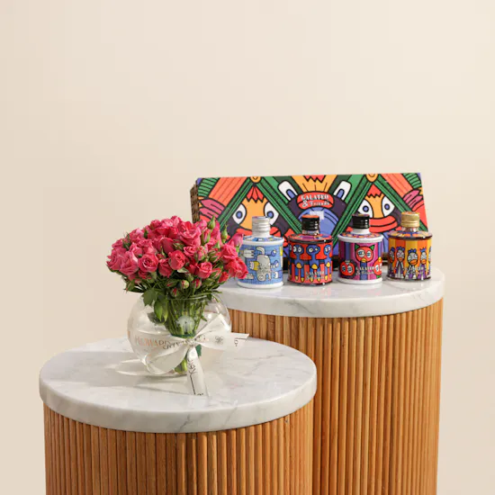 Rocca Bianka Olive Oil and Vinegar Fashion Box | Cozy Flowers Vase