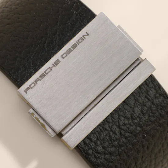 Porsche Design Black Leather Men Bracelet