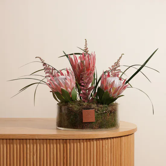 Pink Protea Vase