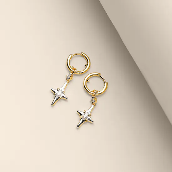 Velvet Desert Sparkle Slim Hoop Earrings