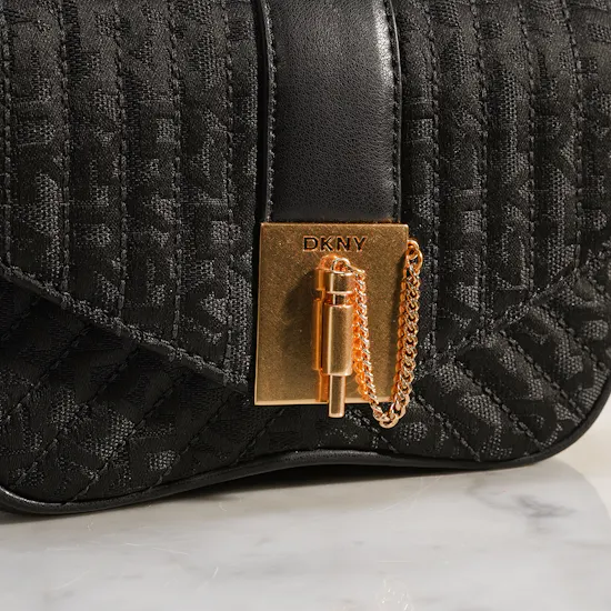 Dkny LULU Small Flap Black Cross Body Bag