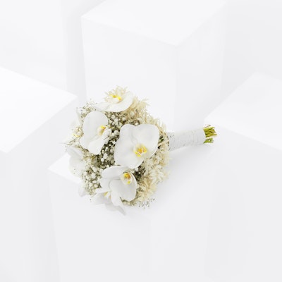 Bridal Bouquet With White Orchid