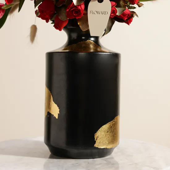 The Red Muse Flower Vase