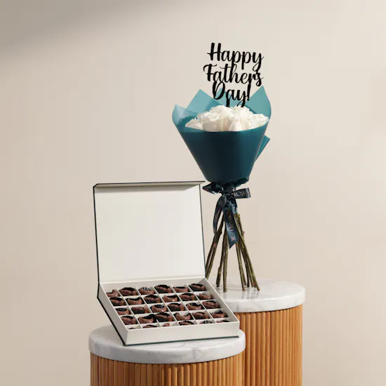 Floward Essence of Joy Medium Chocolate Box | Delightful Father’s Day Flowers