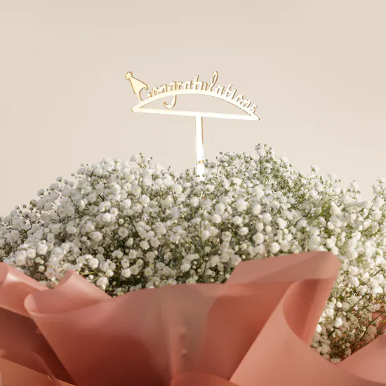 Delicate Congrats White Bouquet