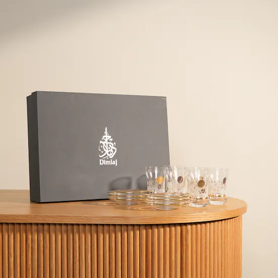 Dimlaj Hayat Glass Tea Cups Set