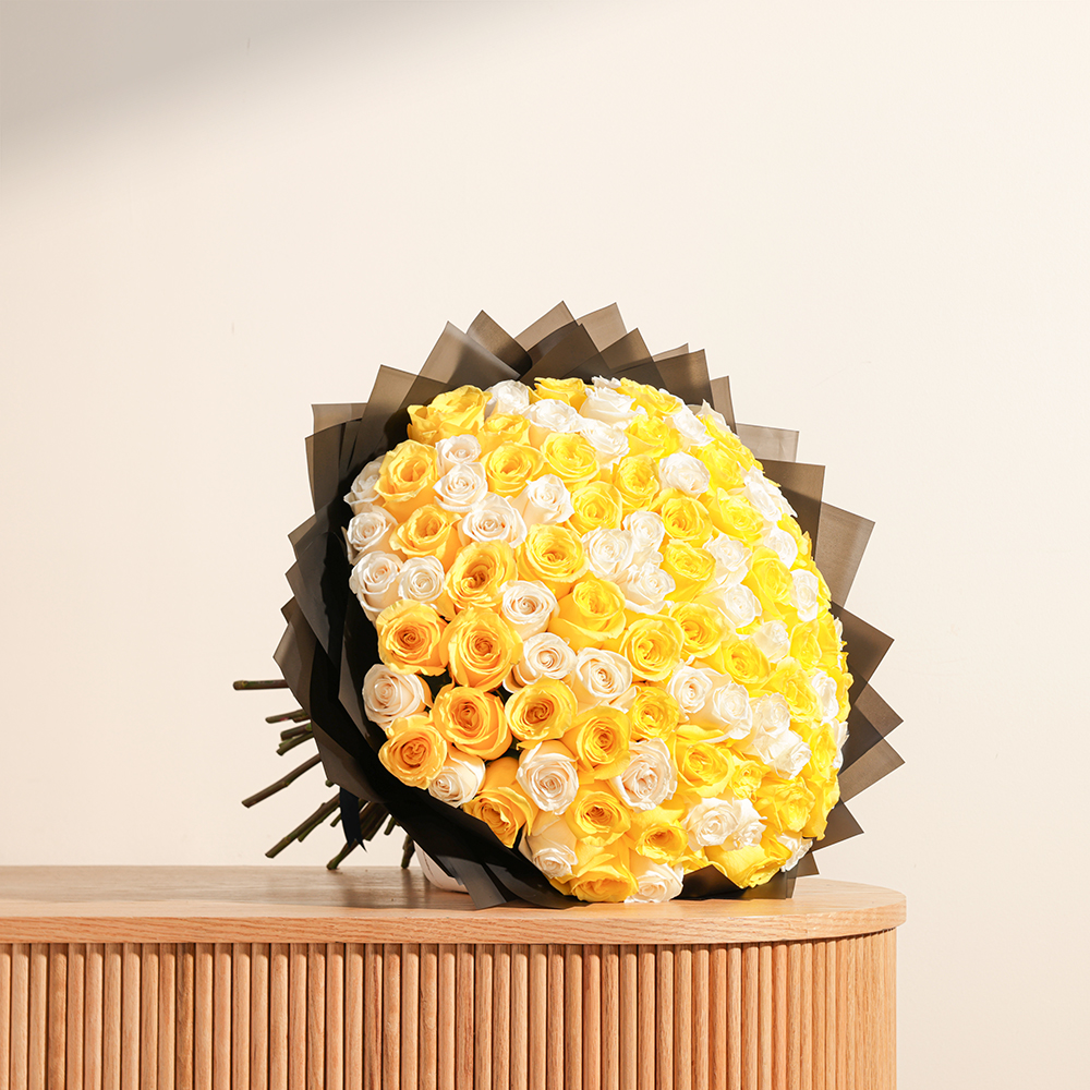 باقة الجورى البراقة | 100 زهرة