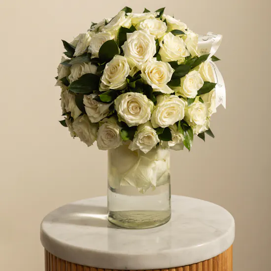 The Enchanting White Garden Vase