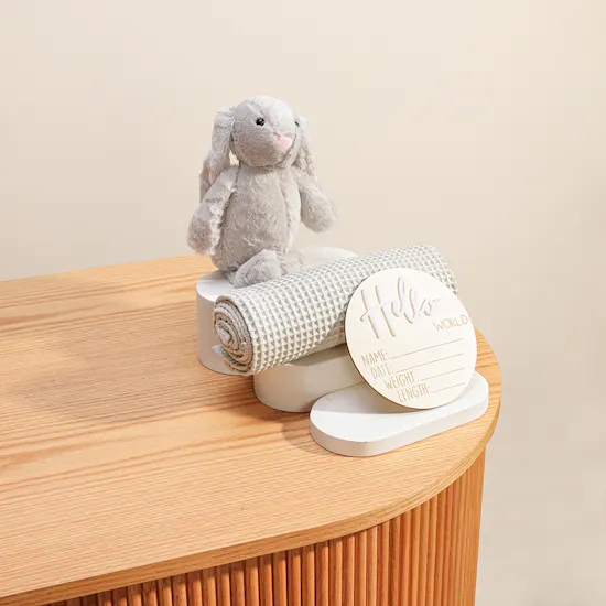 Cozy Bunny Newborn Giftset | Gray