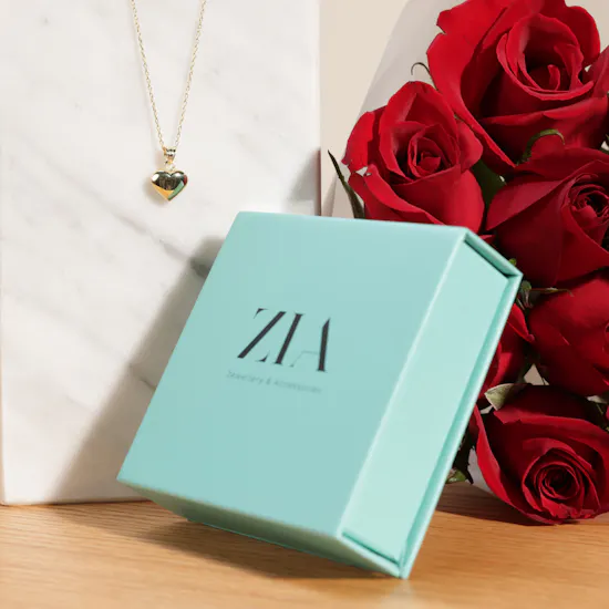 Zia Heart Charm Necklace | Eternal Love Bouquet