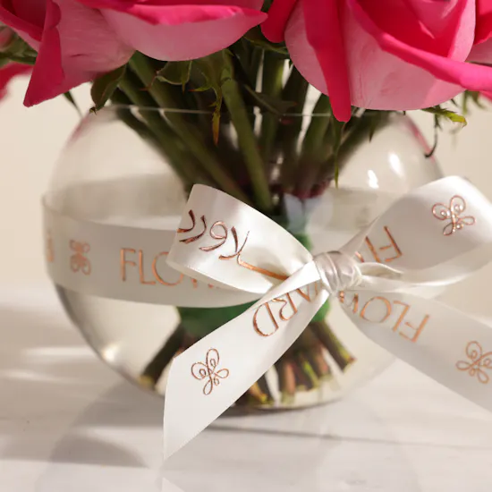 Fuchsia Splendor Vase | 25 Roses