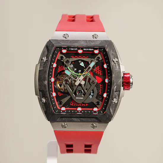 Tsar Bomba Neutron Automatic Limited Edition Red Titanium Men's Watch