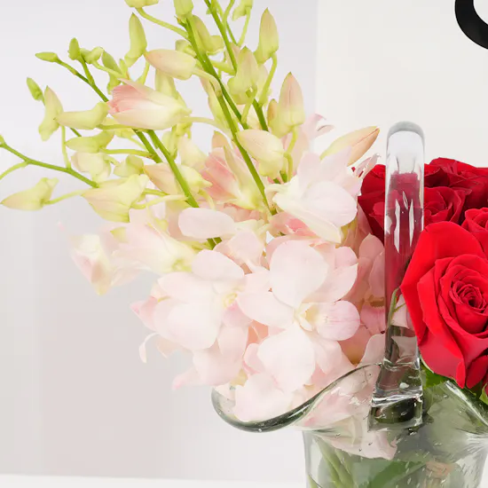 Red Roses Vase | Love U
