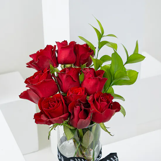 Heartfelt Roses | Cylinder Vase