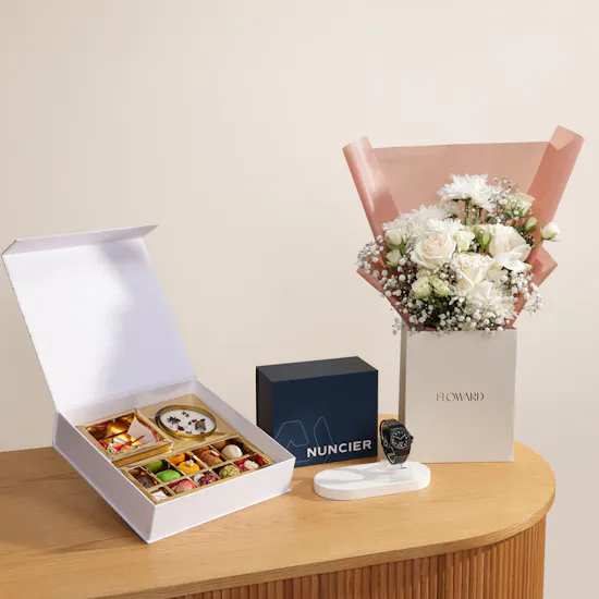 MyGovindas Rakhi Divine Bond Sweets Box | Time Held Blooms