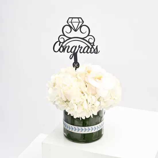 White Blooms Vase