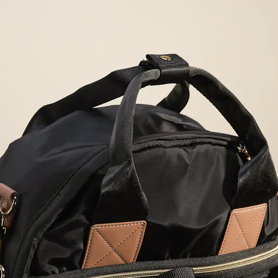 Skip Hop Black 6-in-1 Diaper Backpack