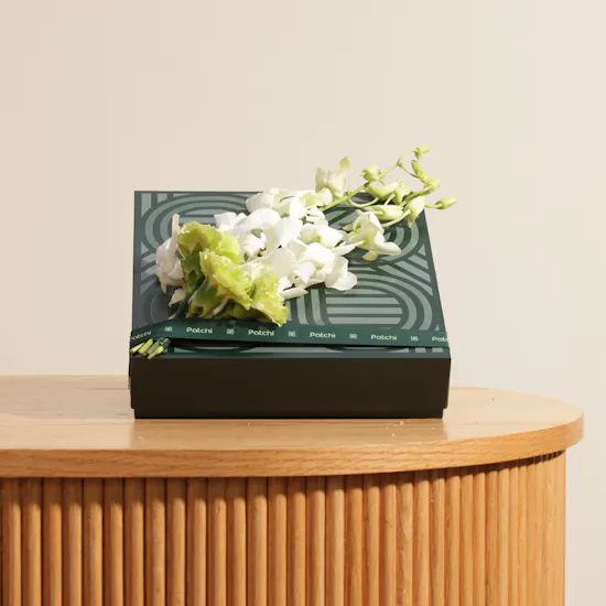 Patchi Les Signatures Prestige Chocolate Box and Flowers