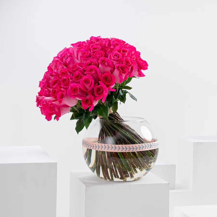 Hot Pink Vase 1