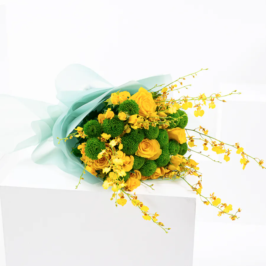 [USED IN AUTOMATION] Nagwa Gift Basket | Yellow Roses 3