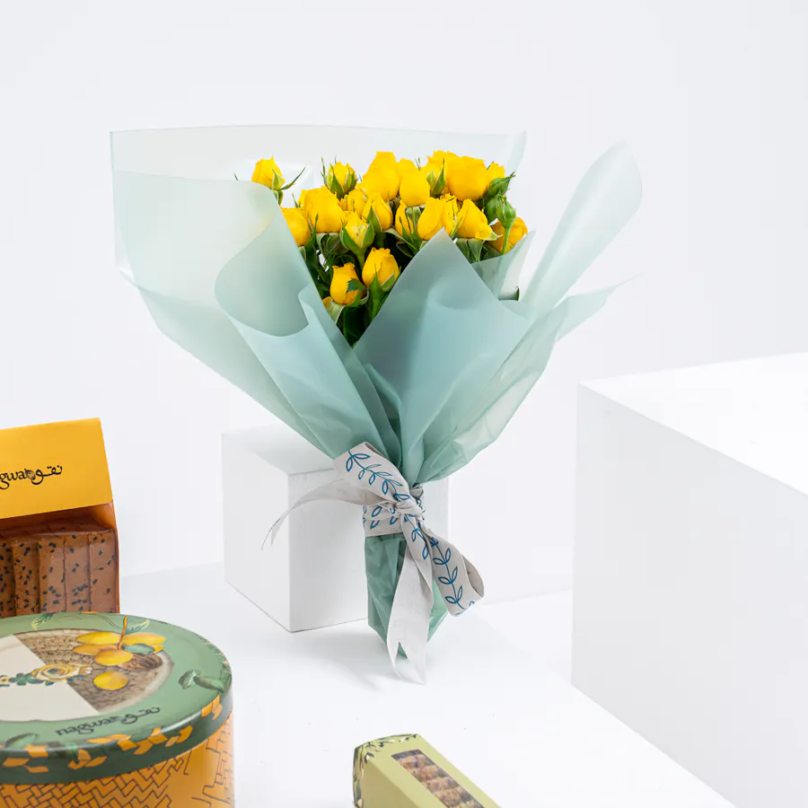 Nagwa Basket | Yellow Roses 5
