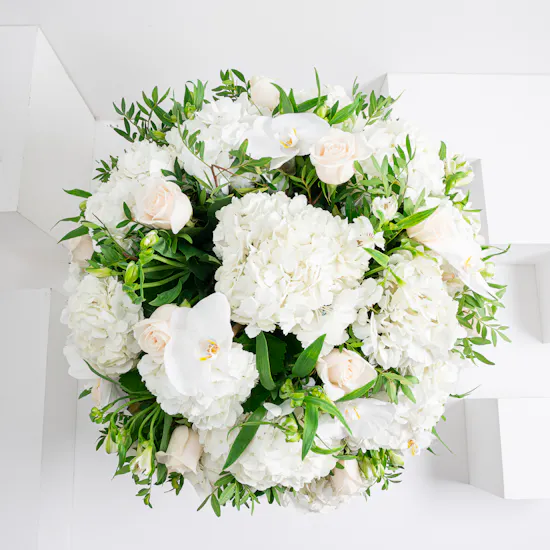 White Flowers | Glass Bowl