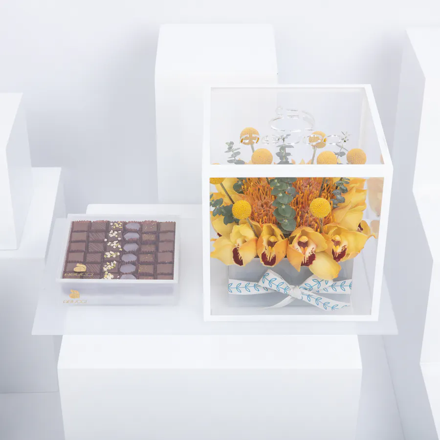 Flowers and Abucci chocolate  5