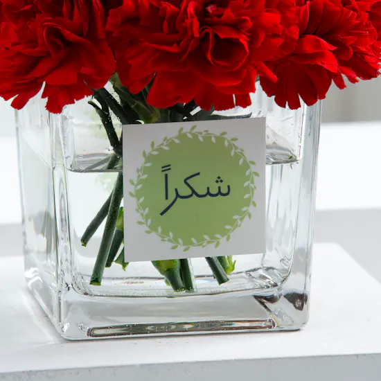 Thank You | Red Carnations