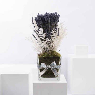Gorgeous Lavender | Square Vase