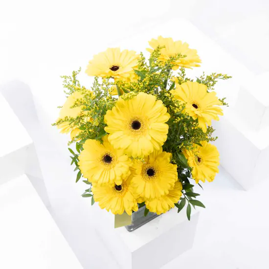 Radiant Yellow | Square Vase
