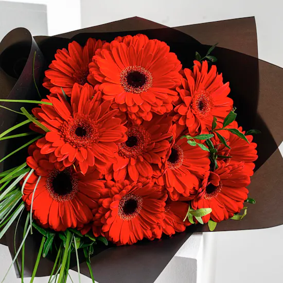Red Daisy Bouquet