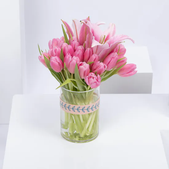 The Tulips | Pink Tulip & Lily