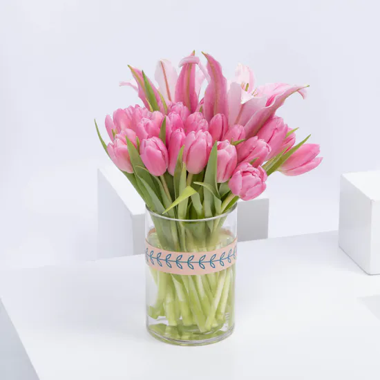 The Tulips | Pink Tulip & Lily