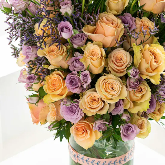 Pastel Blossoms | Glass Vase