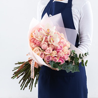 Pink Bouquet | Vendela Rose & Cymbidium
