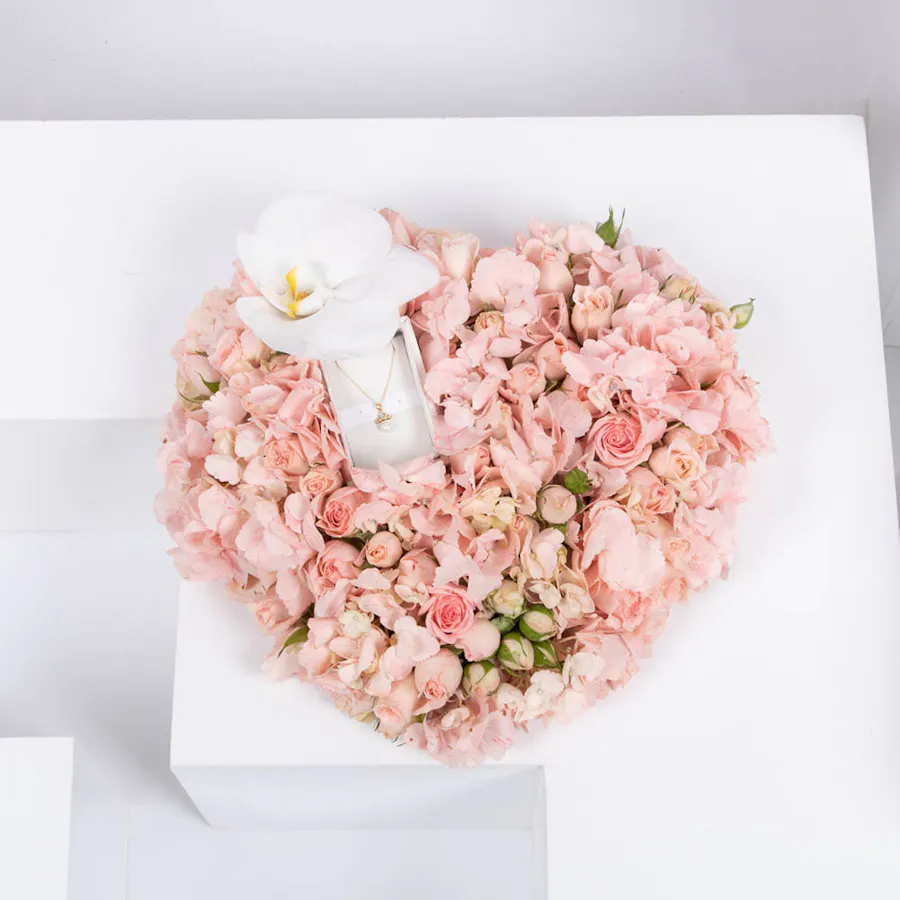 Baby Fitaihi Gold Necklace in Floral Heart 5