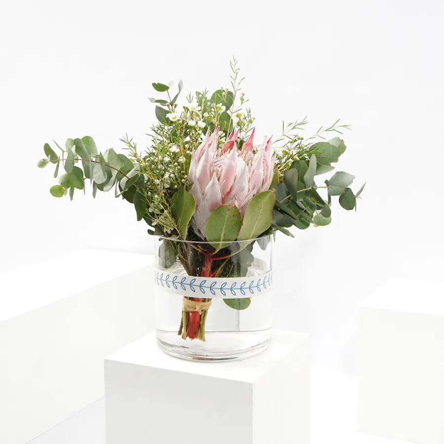 Pretty Protea |  Glass Vase 4