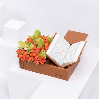 Floward Box of Quraan and Flowers 
