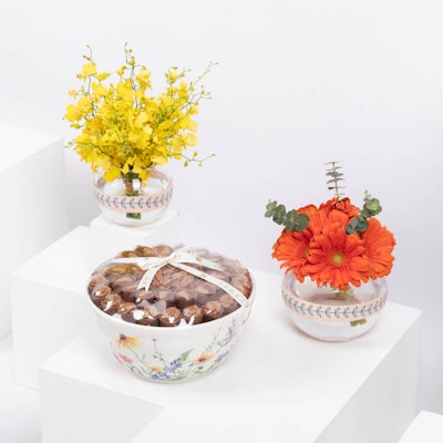 Roses bowl chocolate by Abucci III