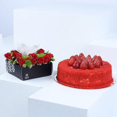 Treslicious Strawberry Velvet Cake