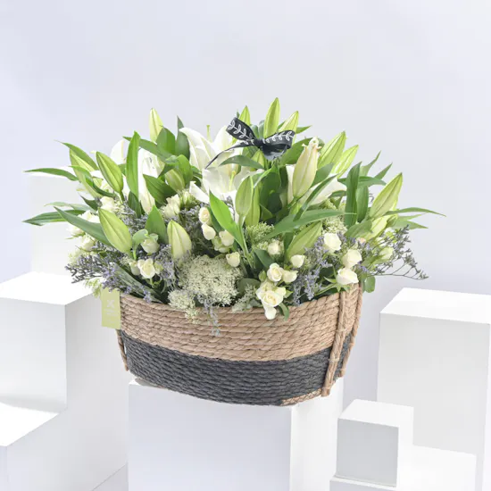 Exquisite White Basket