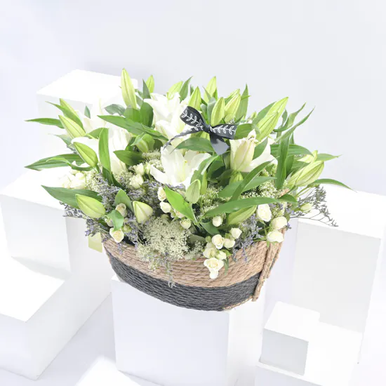 Exquisite White Basket