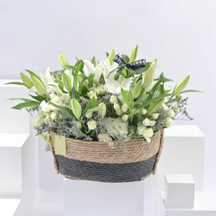 Exquisite White Basket