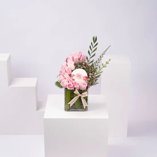 Bostani Chocolates Box | Pink Roses