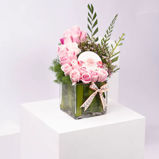 Bostani Chocolates Box | Pink Roses