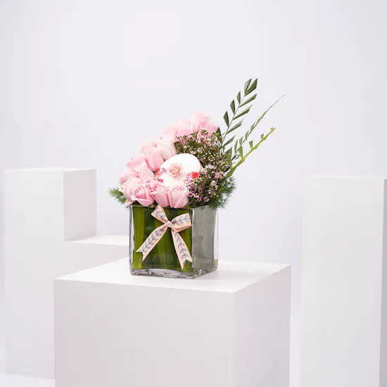 Bostani Chocolates Box | Pink Roses
