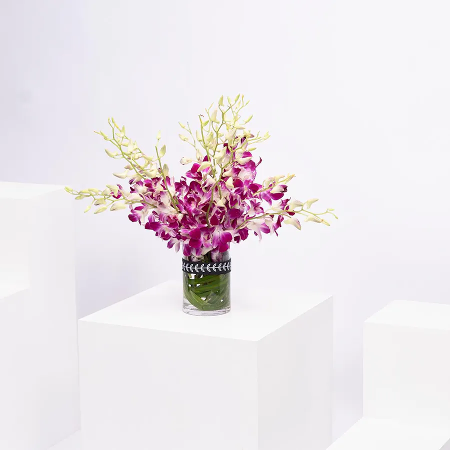 Purply Baby Orchid Vase 4