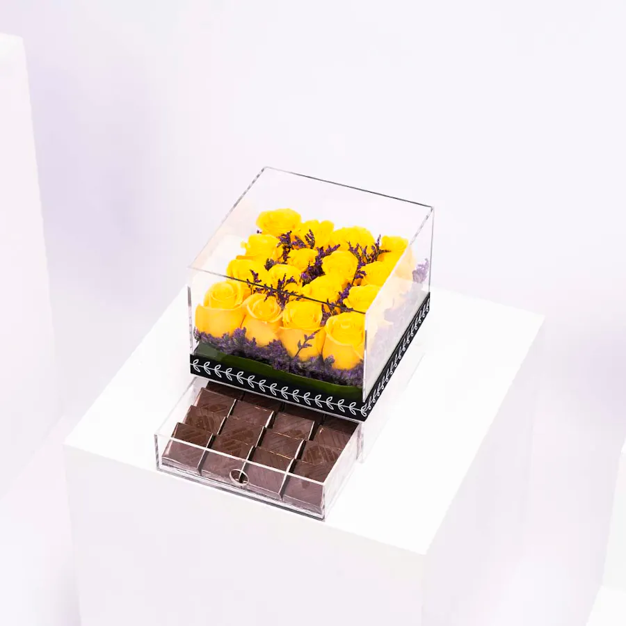 Yellow  chocolate Box 6