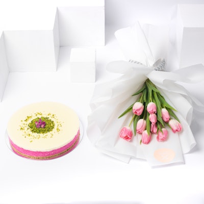 Pink faloda cake
