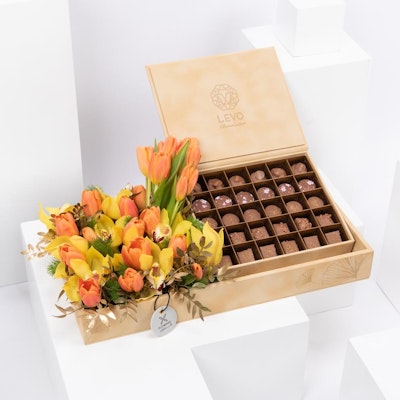Warm Blooms with Levo Chocolate – 30 Pieces 